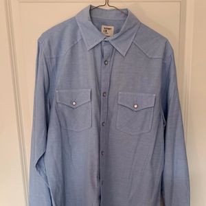 OLD NAVY Blue Button-Up Collared Shirt
